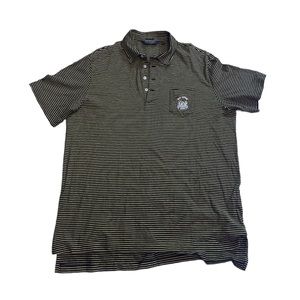 Polo Golf black and yellow striped shirt